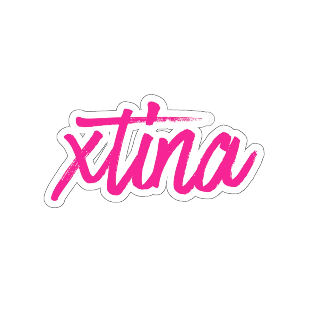 Hot Pink xtina Sticker: Show Your Fandom in Style!