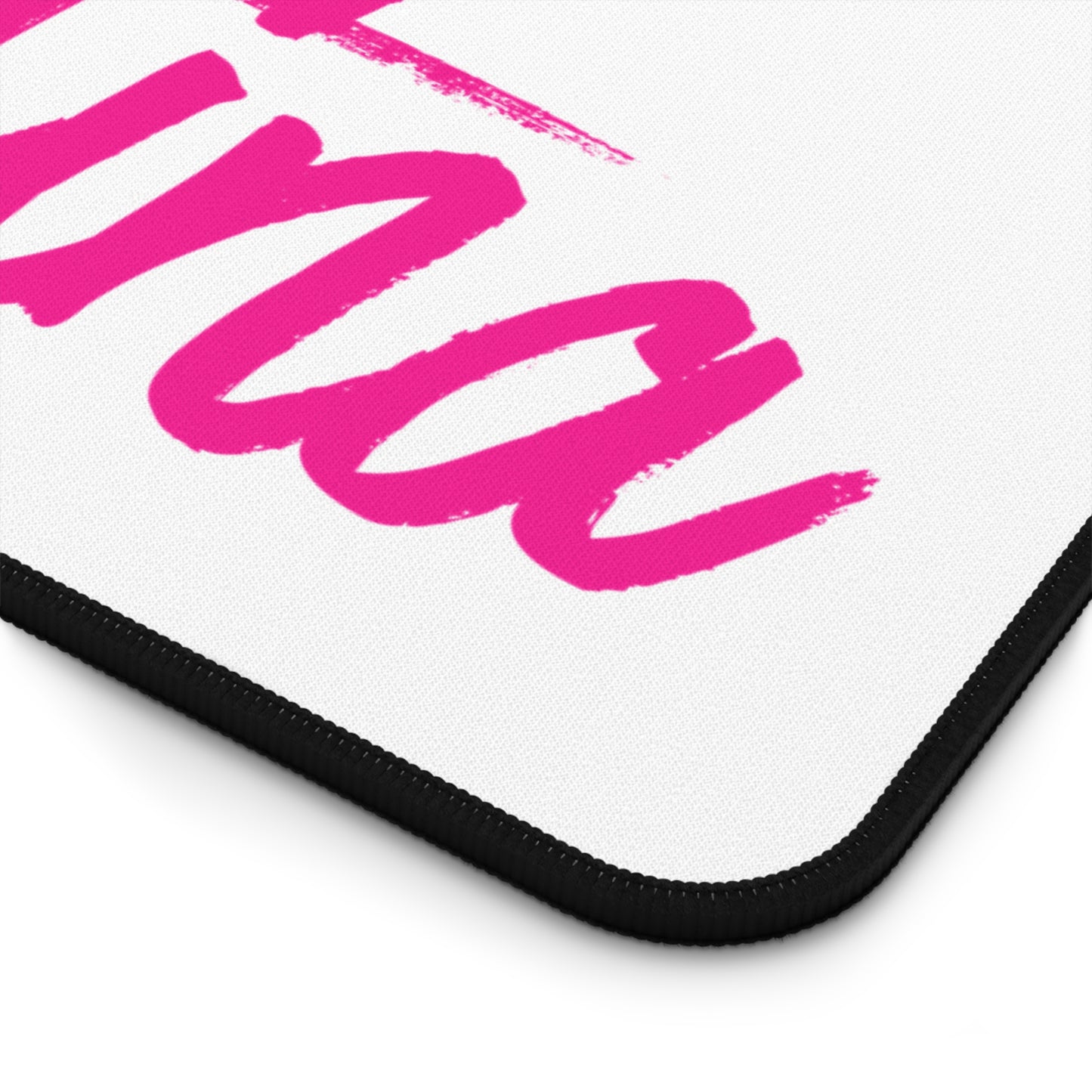 xtina’s Hot Pink Gamer Desk Mat: Customizable Comfort for Your Ultimate Setup!