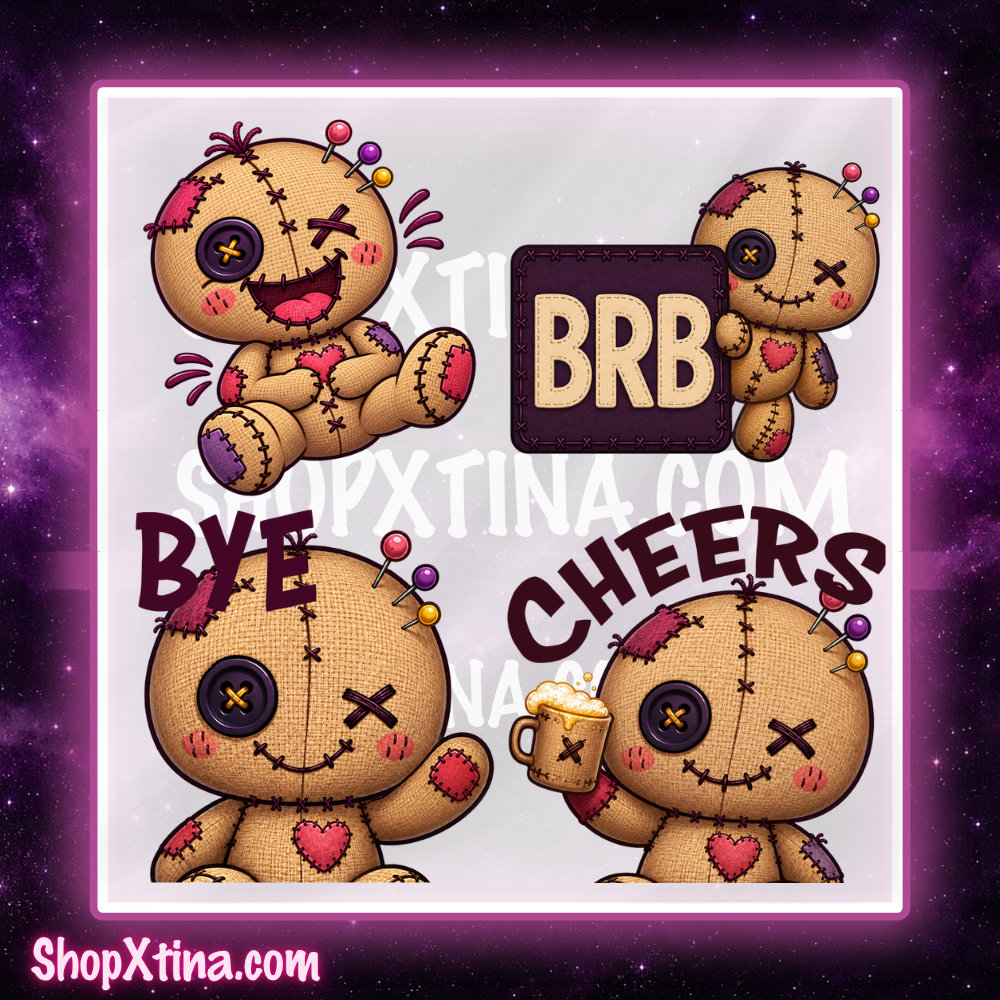 Sweet and Spooky Voodoo Doll Emote Pack  | Discord, Twitch, Youtube, OBS, Streamlabs | Hype, Love, Lurk, Raid, Cheers & More | Great For Streamers (Copy) (Copy)