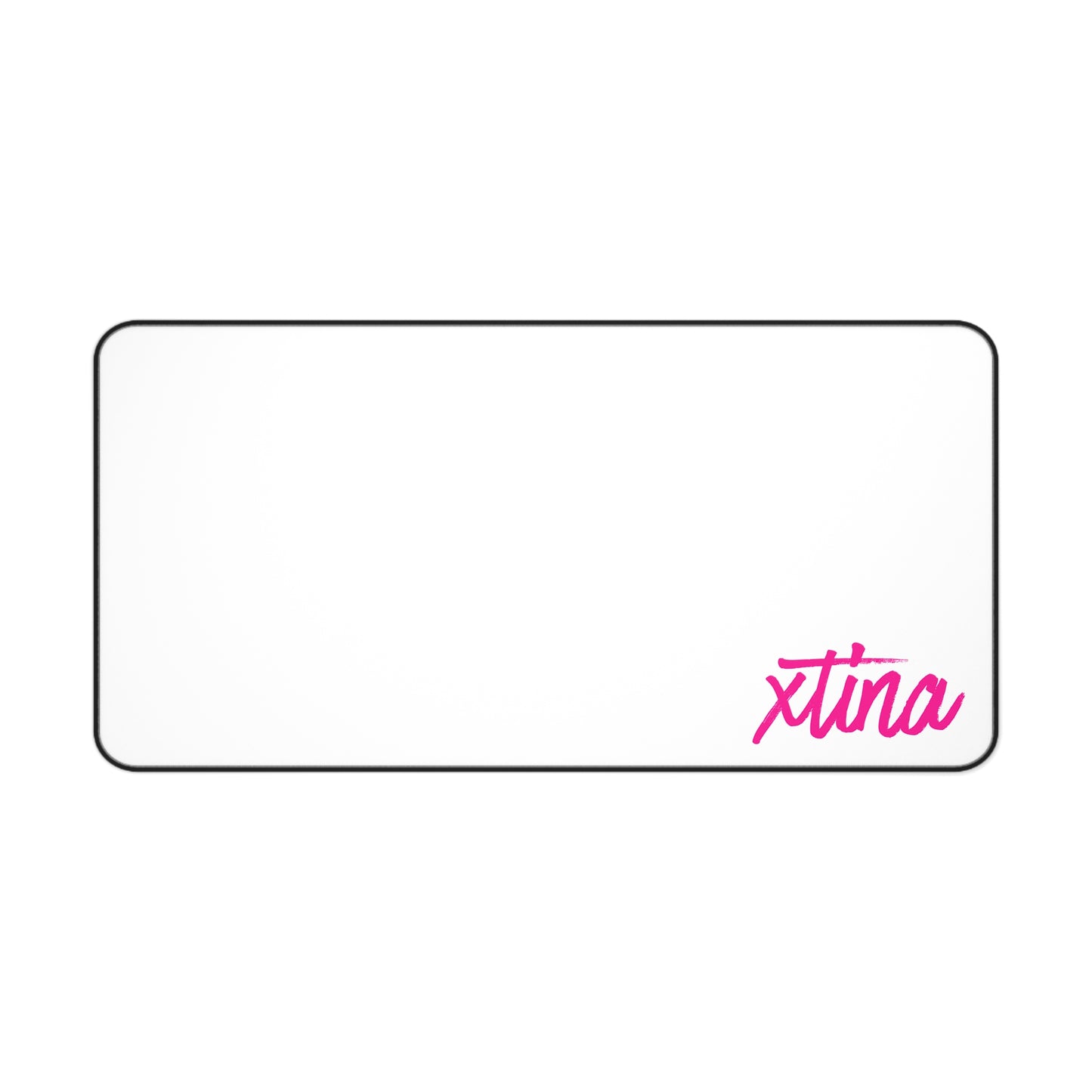 xtina’s Hot Pink Gamer Desk Mat: Customizable Comfort for Your Ultimate Setup!